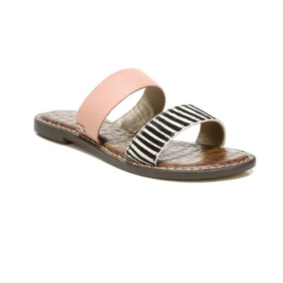 Sam Edelman || "Gala" Two Strap Slide Sandals - Picture 1 of 7